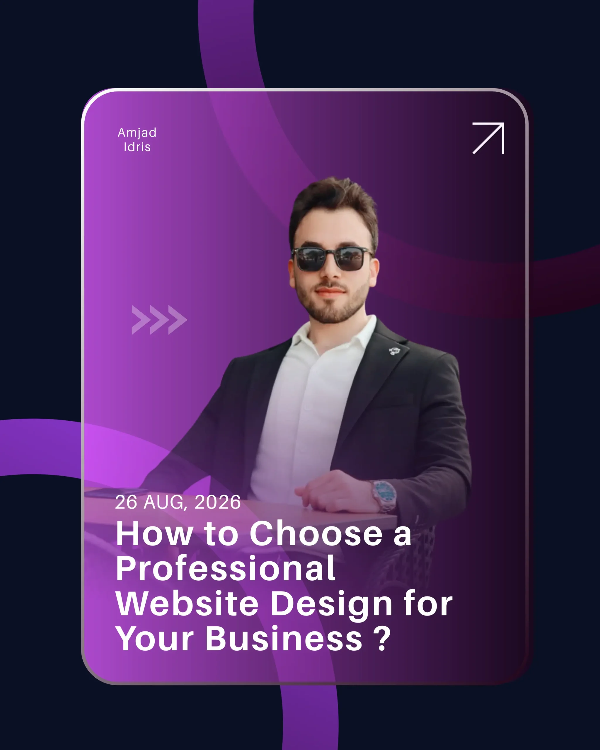 Professional website design and development for a business
