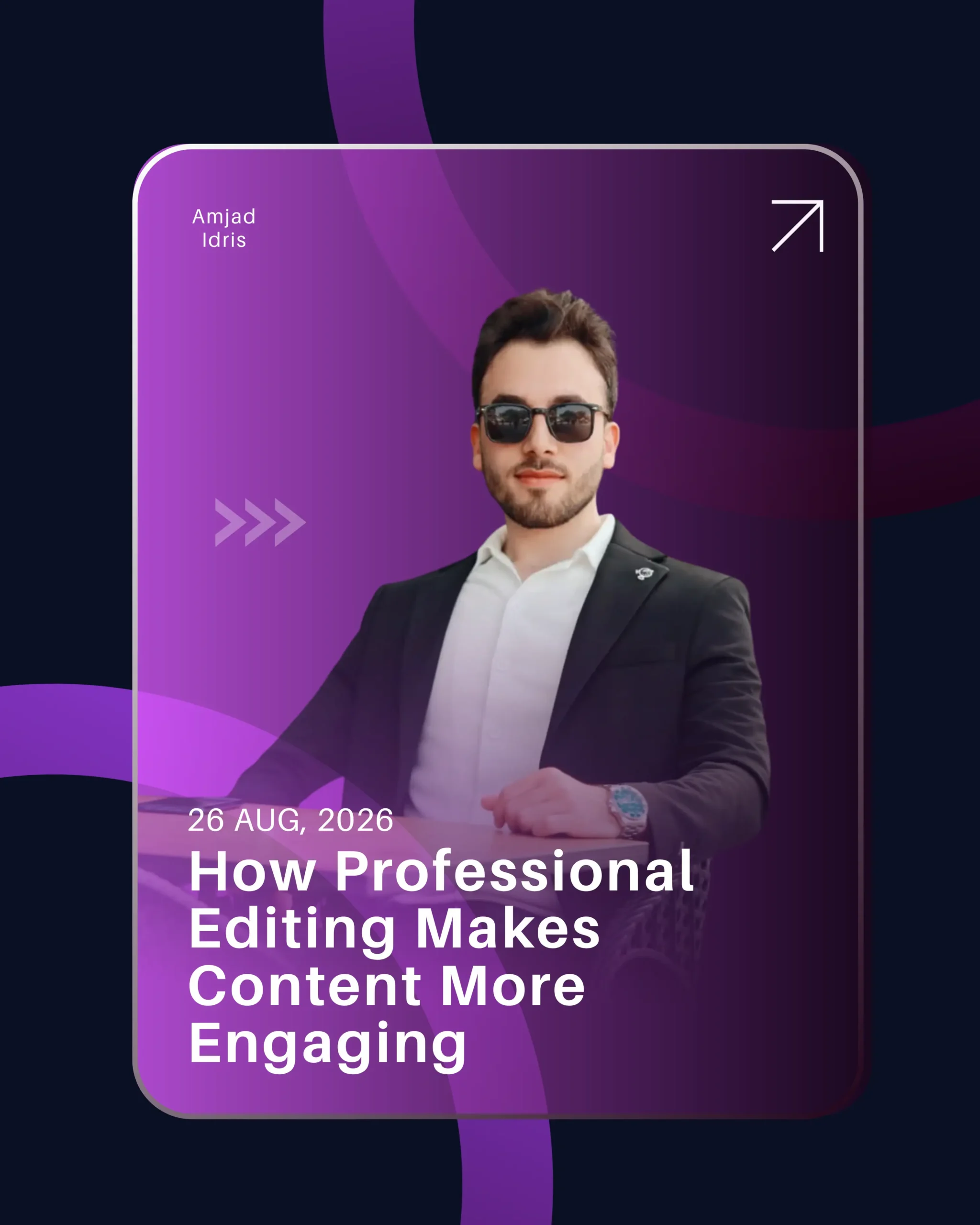 Professional video editing for digital marketing content